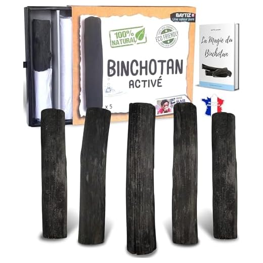 Baytiz | Filtro de Agua de Carbón Activo - x5 Binchotan Bio - Purificador de Agua del Grifo - Activado Madera Garrafa Cristal Filtros Mesa Carbono Jarra Cartucho Activado Bambu Filter Black Cartuchos