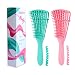 Ez Detangler Brush Flex Detangling Brush for Wet Hair Curly Hair Kinky Wavy Hair Coily Hair 4c Natural Black Hair