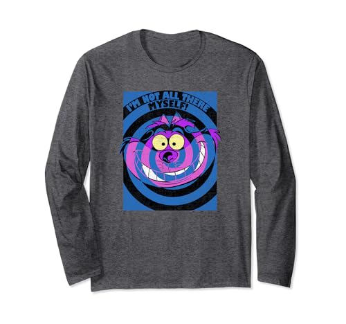 T-shirt Disney Alice au Pays des Merveilles avec le Chat du Cheshire à manches longues