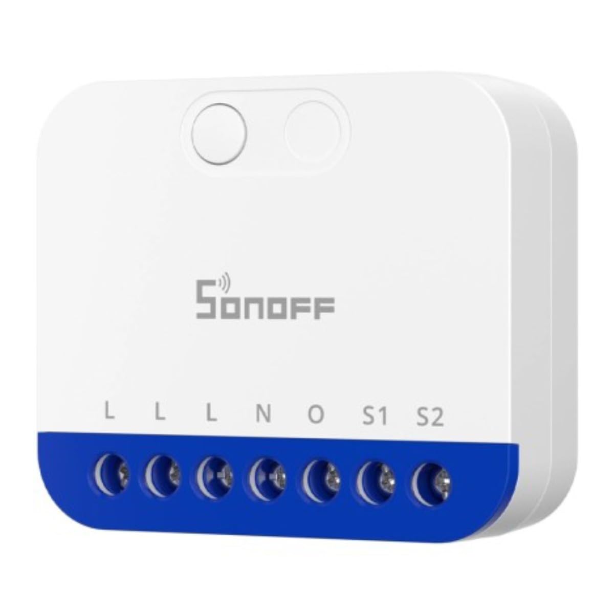 SONOFF Interruptor de atenuación mini DIM WiFi para LED regulable, transformadores electrónicos, bombillas halógenas incandescentes, cable neutro, medición de potencia, Matter compatible con Alexa