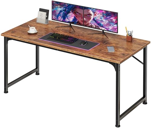 PRAISUN 47 Inch Computer Desk, Home Office Desk with Spacious