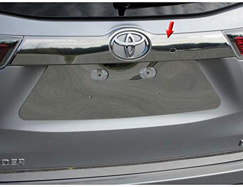 QAA Part LB14110 is a 1 Piece Stainless Steel License Bar, Above Plate Accent Trim That is Compatible with The Toyota Highlander 2014-2019