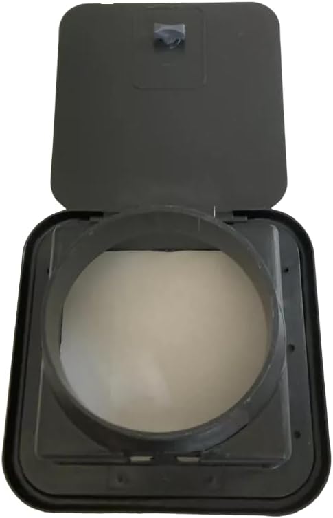 Back Hole Sewer Hose Hatch Cover 5000 Replacement for D&W Maxi-Tube 4 1/2" Black