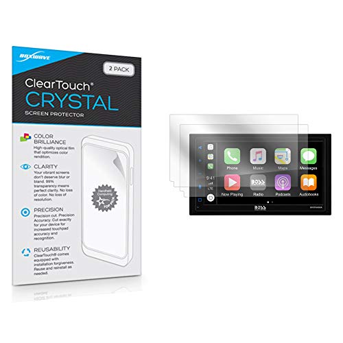 BoxWave Screen Protector Compatible with BOSS Audio BVCP9685A - ClearTouch Crystal (2-Pack), HD Film Skin - Shields from Scratches