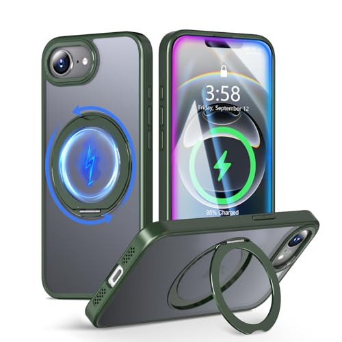 MINIKA iPhone 16e p P[X Magsafe Ή 360x] X^ht @\ X}zP[X ӂ16e P[X ČRMILKi ϏՌ ϖh~ wh~ }OZ[t O }Olbg CX[d Phone1