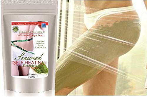 Fizzing Detox Inch- Loss and Weight Control Mud Body Wrap ● Self-Heating Seaweed 100% Natural Powder 200g - Afbeelding 4
