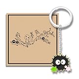 KUIYAI Llavero de personajes de dibujos animados para coche/llaves/monedero/bolso, bonito llavero de dibujos animados para fanáticos, regalo para amantes del anime (sootKYUK)