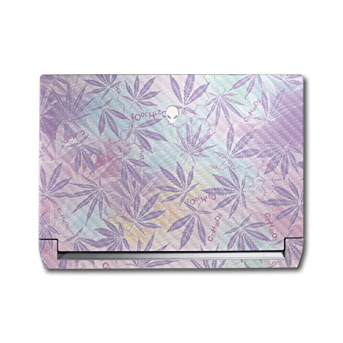 Image of MightySkins Carbon Fiber Skin Compatible with Alienware M17 R5 (2022) Full Wrap Kit - Pastel Mary | Protective, Durable Textured Carbon Fiber Finish | Easy to Apply & Change Styles | Made in The USA
