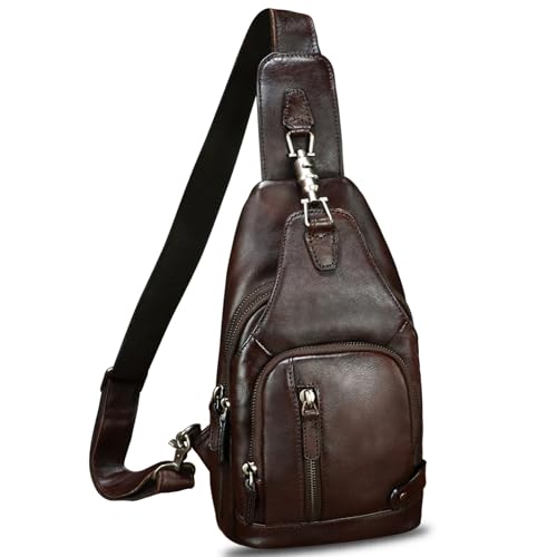 Sac à bandoulière en cuir véritable pour ranger vos essentiels sans encombre