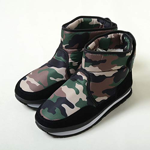 ラバーダック BOOT ブーツ ブラック カモ柄 レディース 23cm,-