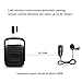 Wireless Lavalier Microphone for Voice Amplifier,2.4G Lapel Mic Recording Microphones for iPhone Computer,Smart Phone DSLR,PA System,Speakers,for Teachers,Public Speaking,Karaoke(No Support MacBook)