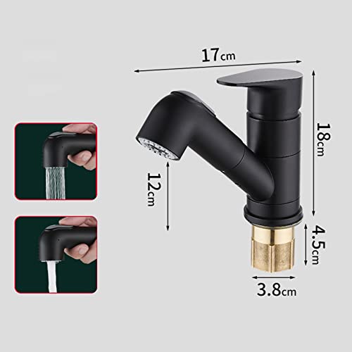 Mitigeur extractible noir avec douchette pour simplifier votre vaisselle