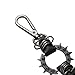 XAVRIX Heavy Duty Glove & Hat Clip with Carabiner, All-Metal Spring Clamp Work Glove Holder for Tool Belt, Harness(Spike)