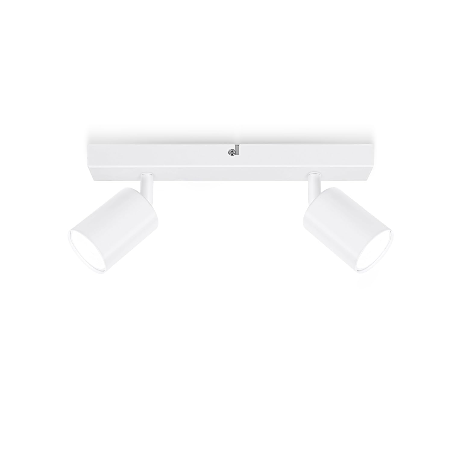 Ketom GU10 Lámpara de Techo con 2 Focos, Focos de Techo Orientables, Blanco Apliques Techo Interior, Modernas Focos para el Techo para Salon, Dormitorio, Cocina, Comedor, Sin Bombilla