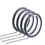 CCINEE Graphic Chart Tape Black Art Tape Whiteboard Tape Self-Adhesive Dry Erase Vinyl Tape Rolls...