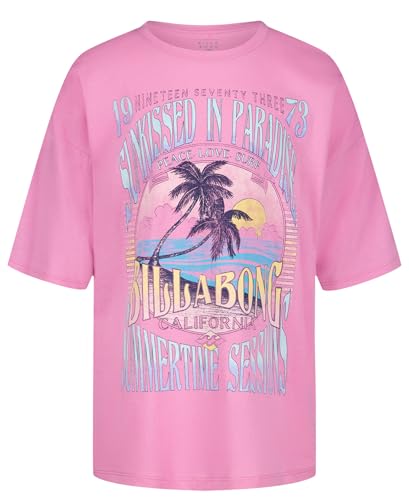 Image of Billabong Girls' Premium Short Sleeve Oversized Fit Logo Graphic Tee
