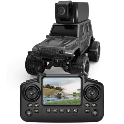 Image of 1:64 FPV RC Car Toys with Magnetic 45 Camera for Kids, Mini Remote Control Truck with LCD Screen, Live Video, App, 2 Speed, 2.4GHz Indoor Toy for Boys Girls 6 12 Years Old, Birthday