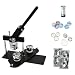 ChiButtons Button Maker Kit 37mm (1 1/2") Badge Press Machine-B400 + 37mm Round Die Moulds + 200 Set Pin Button Components + Adjustable Circle Cutter (Black-New)