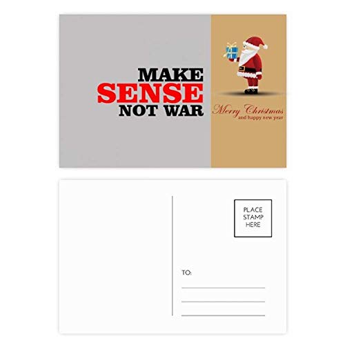 Cartes postales Make Sense Not War pour réinventer les voeux de Noël