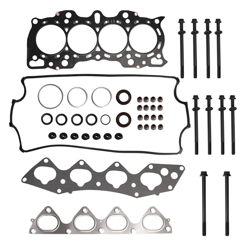 Image of Head Gasket with Bolts Set, 2.0L HS54255 HBK215, Fit for Honda CR-V CRV 1997 1998 1999 2000 2001 2.0L L4 1972cc DOHC Replace HS26159PT(45pcs)