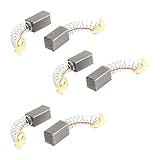 sourcing map Électrique Moteur Carbone Brosse Rechange 12mm x 7mm x 6mm pour Moteurs 6Pcs