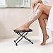 ZtohPyo Foldable Foot Rest, 6-Height Adjustable Spa Foot Stand, Non-Slip Sturdy Foot Care Stand for Easy Home Pedicures, Beauty Pedicure Stool Tool
