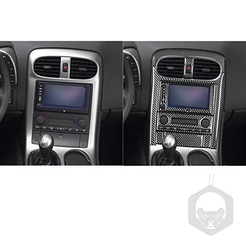 For Chevrolet Corvette C6 2005 2006 2007 Only Left Kit Central Control Panel Frame Outside Console Panel Surround Interior Stickers RRX Carbon Fiber Accessories With Emergency Light Trim (kit b)