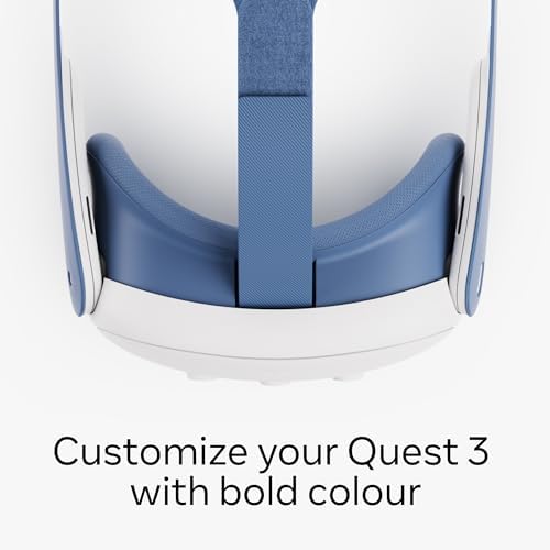 Meta Quest 3 Facial Interface and Head Strap (Elemental Blue) - Facial Interface & Head Strap Blue Edition - 1