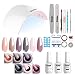 Gel Nail Polish Starter Kit - 6 Colors Gel Polish Set Base Top Coat, 36W LED Nail Dryer Lamp with Full DIY Gel Manicure Nail Tools by Vishine 8ml #12