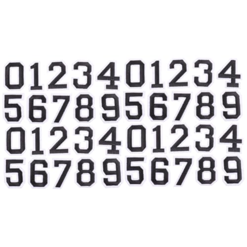 WESIEVYA 4juegos Pegatinas Adhesivas De Números Para Camisetas Deportivas De Números Decoración Para Ropa y Accesorios