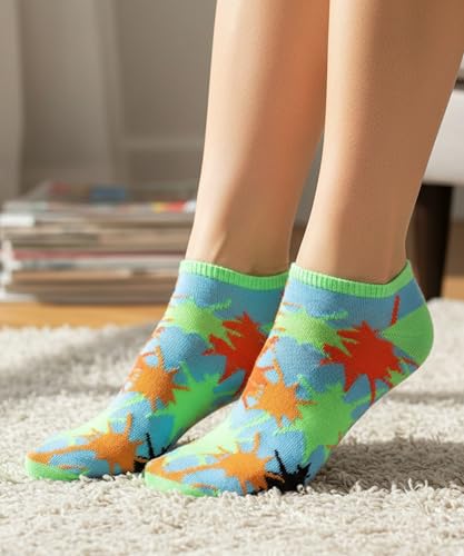 Image of Tipi Toe Women's 20 Pack Colorful Low Cut Socks - Lightweight, Breathable Design for All-Day Comfort Sizes 9-11 /10-13