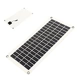 Panel Solar 10W Salida USB Dual para Motocicletas Barco Tractor Remolque Camión Cortacésped RV, Cargador de Batería Solar de Silicio Policristalino (10...