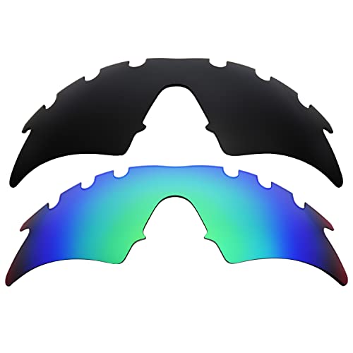 Verres pour Oakley M Frame Sweep ventilés noir vert contre la buée et la fatigue