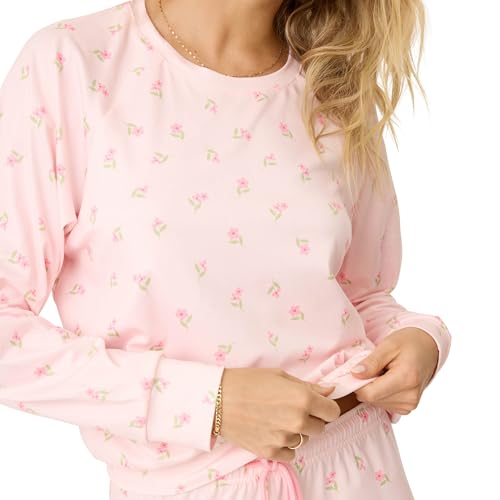 Image of PJ Salvage Women's [Amazon Exclusive] Cloud Jersey Jogger Pajama 2-piece Pj Set