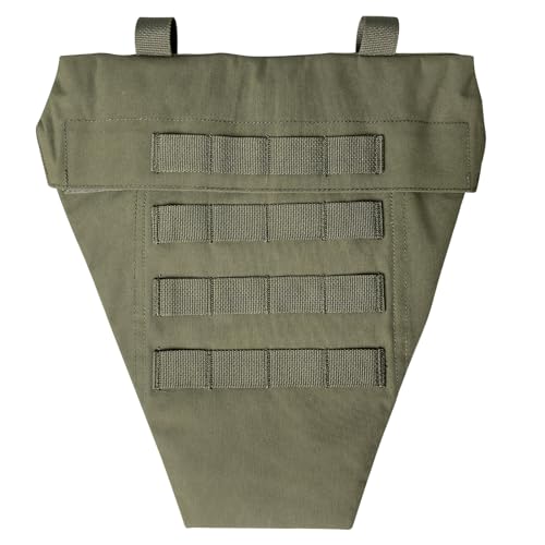 ULIONTAC Tactical Crotch Protective Panel - Lower Abdomen Platform Groin Protector 500D Nylon Molle Strap with Foam Inset Padding (RG)