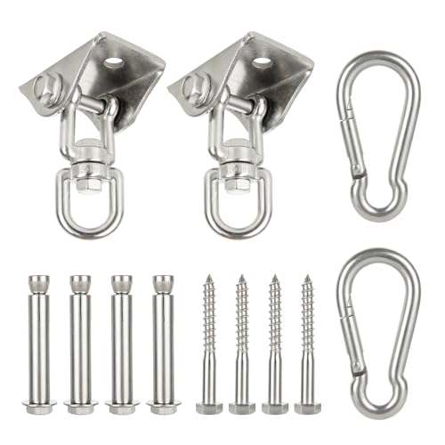 VIDETOL Heavy Duty Swing Hangers, 360° Swivel, Stainless Steel, 450KG Capacity