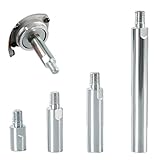 Angle Grinder Extension Rod,M10 Thread Polishing Machine Adapter Lever 4 Sets for 100 Type Angle Grinder/Polisher,1.57 '',2.36'',3.15'',5.5'' (Extension rod + 4 size)
