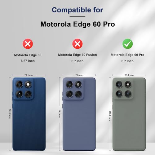 Image of Jasonyu Case for Motorola Edge 60 Pro Leather Wallet Flip Cover with Card Holder,Kickstand, Magnetic Closure,TPU Shockproof Phone Case,Blue