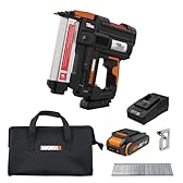 Worx Nitro 20V 18GA Cordless Brad Nailer, Cordless Nail Gun, Nail Gun Battery Powered, Up to 2 Inch, Tool-Free Jam Release, Trimming & Molding, Baseboard WX842L PowerShare – Battery, Charger Included