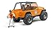 Bruder Jeep Cross Country Racer Vehicle with Driver Orange