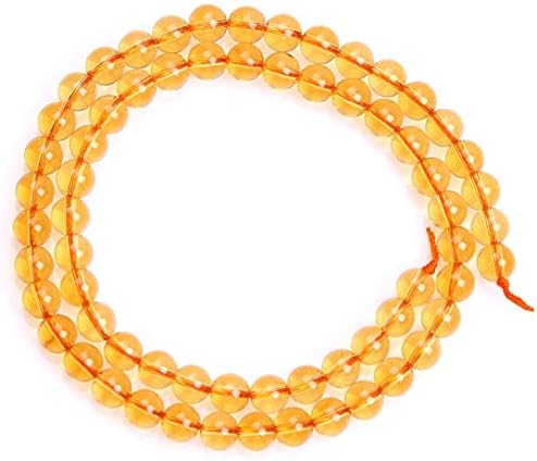 Miniatura 5 de JOE FOREMAN Cuentas de citrino amarillo para hacer joyas, piedras semipreciosas, 0.079 in, hilo redondo de 15 pulgadas