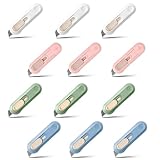 12 Pack Retractable Box Cutter with Safety Blade – Small Utility Knife for Cardboard, Letter & Parcel Opening – Ideal for Office, Home, Crafts, Arts and Hobby
