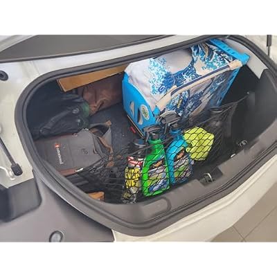 Rear Trunk Organizer Cargo Net for Chevrolet Camaro 20102015 Envelope Style Black Cargo Net for Coupe Premium Mesh Elastic Car Trunk Organizer Compatible with Chevy Camaro