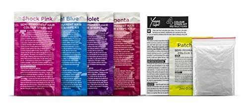 Stargazer Products Semi-permanentes Haarfärbemittel-Streifen-Kit in 4 Farbtönen "Yummy Colour" - Lebendig, 40 ml – Bild 5