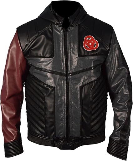 Popular TV character Tribute Kid's Genuine Leather Leo-Dooley Hooded Mission Jacket2