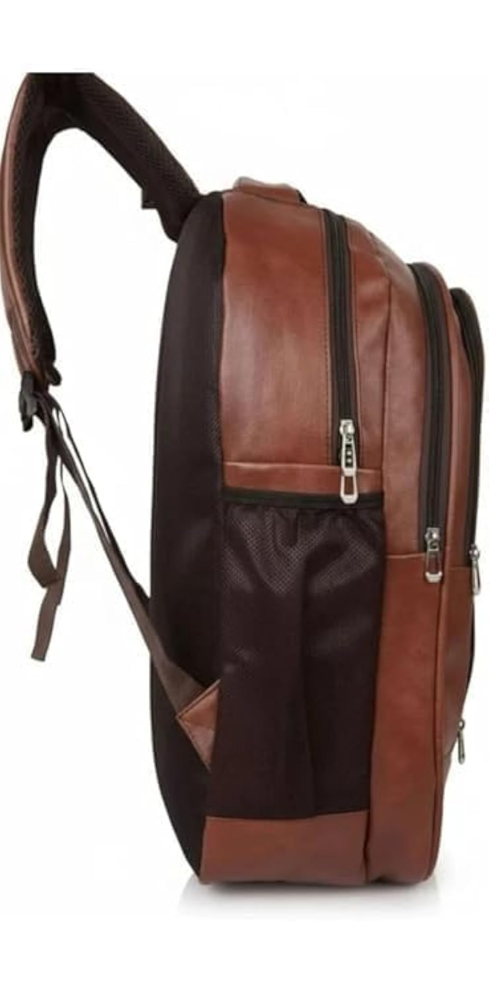 Leather Backpack with Multiple Compartments