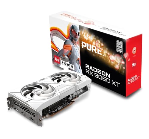 Image of RX 9060 XT Pure Radeon Gaming OC 16GB Graphics Card, Dual HDMI /DisplayPort, 3-Year Warranty - Retail Pack