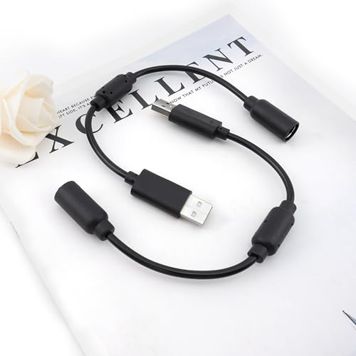 Desenda 2 PCS Replacement Dongle USB Breakaway Cables, Wired Controller Brake Away Cable Cord Guitar Adaptater Compatible for Xbox 360 Controller Logitech Thrustmaster Racing Wheel - Image 3