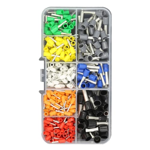GMBYLBY Ferrules Complètes Fil Électrique avec Organisation Pratiques Organise Box Multifonction Cable Terminal Set Wire Connecteurs Set Ferrules