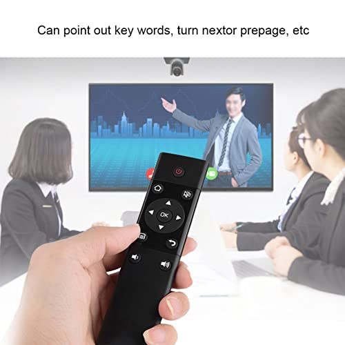 ASHATA Presentation Clicker, Wireless Remote Control Presenter Pointer for Power Point PPT Presentation,2.4G 10m Wireless Professional Powerpoint Pointer Pen Teaching for Speech Meeting Training